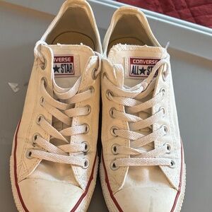 Converse All Star Cream Canvas Sneakers